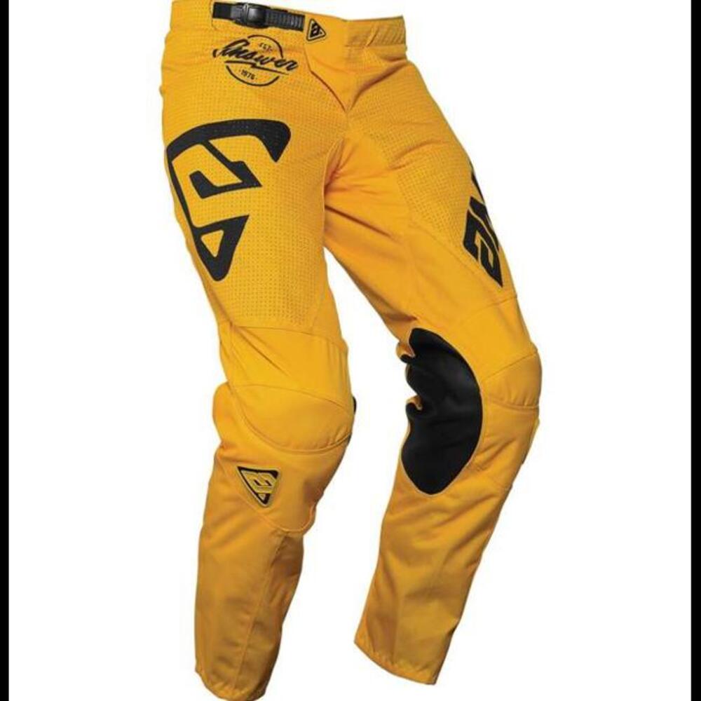Answer Youth Arkon Bold Pants (445548) | Black / Yellow | Size Youth 28